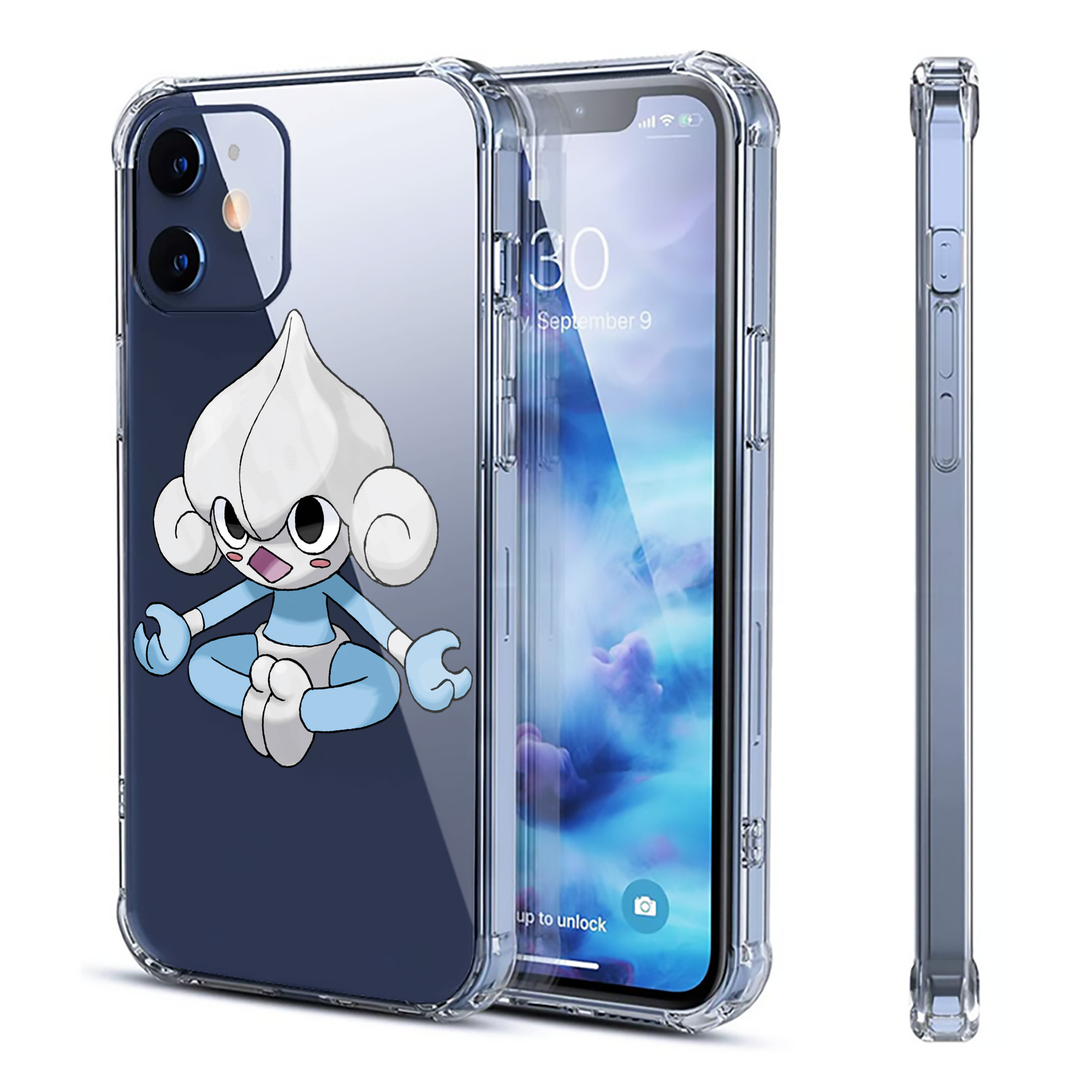 （画像用） ポケットモンスター Pokémon 【iPhone 12シリーズ対応】透明スマホケース（クリアソフトケース）